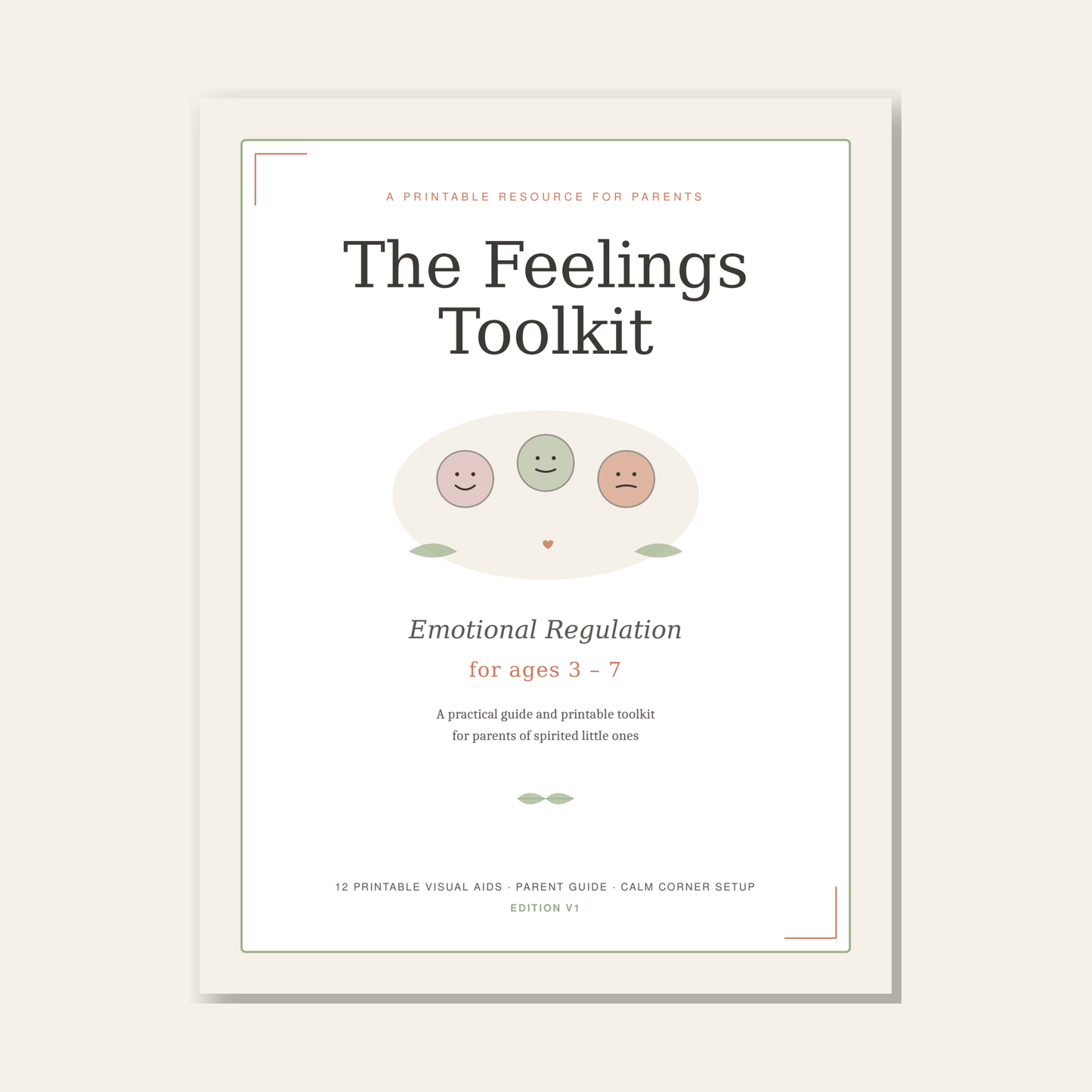 The Feelings Toolkit — Printable Resources for Big Feelings (Ages 3–7)