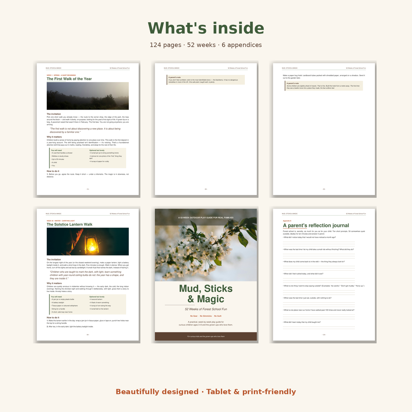 Mud, Sticks & Magic — 52 Weeks of Forest School Fun (Digital Eguide for Parents of Young Kids)